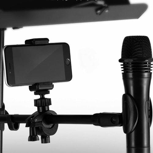 LUCKY TREE Multifunctional Music Stand, Foldable and Portable, Meets a Variety of Needs, 3-in-1 with Microphone Stand, Music Stand, and Mobile Phone S