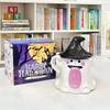 Funny ceramic cup with lid Halloween trend personalized coffee drinking cup birthday gift for male and female couples