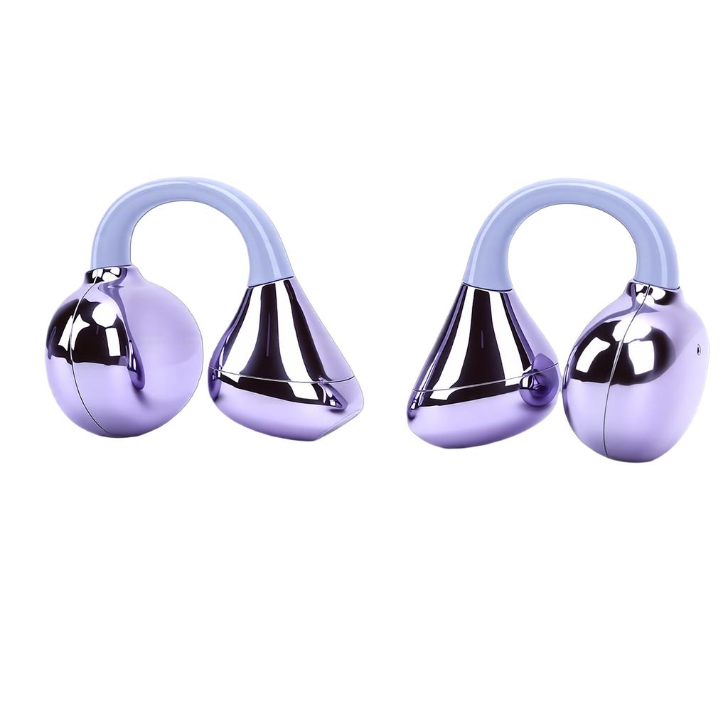 Clip On Earbuds Bluetooth V6.0 Wireless Open Earphones IPX5 Water Proof Low Latency for Fitness