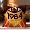 Hot N-NNineteen Eighty-Four Cushion Cover Soft Washable Pillow Case Multi-Scene for Couch Bed Travel Office Use