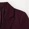  European and American French Style Women's Versatile Padded Shoulder Slim Suit Jacket + Straight-leg Suit Pants