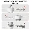 Silicone Soft Teeth Pet Hair Brush Remover Multi-functional Shampoo Dispenser Brush  Cat Grooming