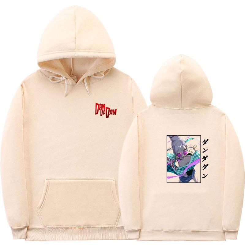 Unisex Anime-Inspired Hooded Sweatshirt With Ribbed Hem Loose Fit 81-90% Cotton 400g Weight Wear