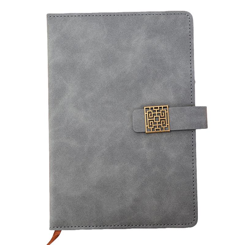 A5 PU Leather Multi-Color Flower Buckle Notebook - Business or Diary Use