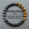 Xiyin TK Tiger Eye & Black Gallstone Bracelet - New Fashion Handcrafted Beaded String
