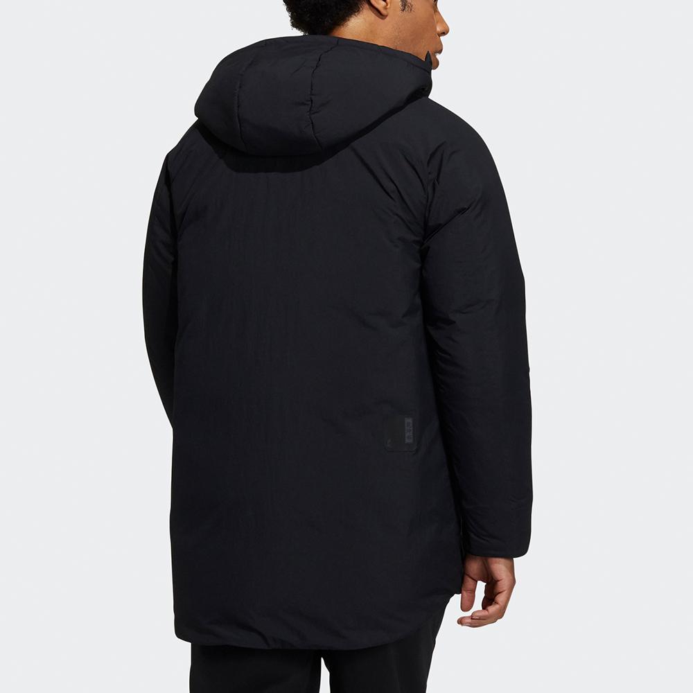 Adidas Wuji Dunjakke Vinter Varm Middels Lengde Hette Yttertøy Menn Yttertøy Svart H23102