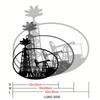 Custom Metal Sign Oil Rig Theme Personalized Outdoor Decor Gift