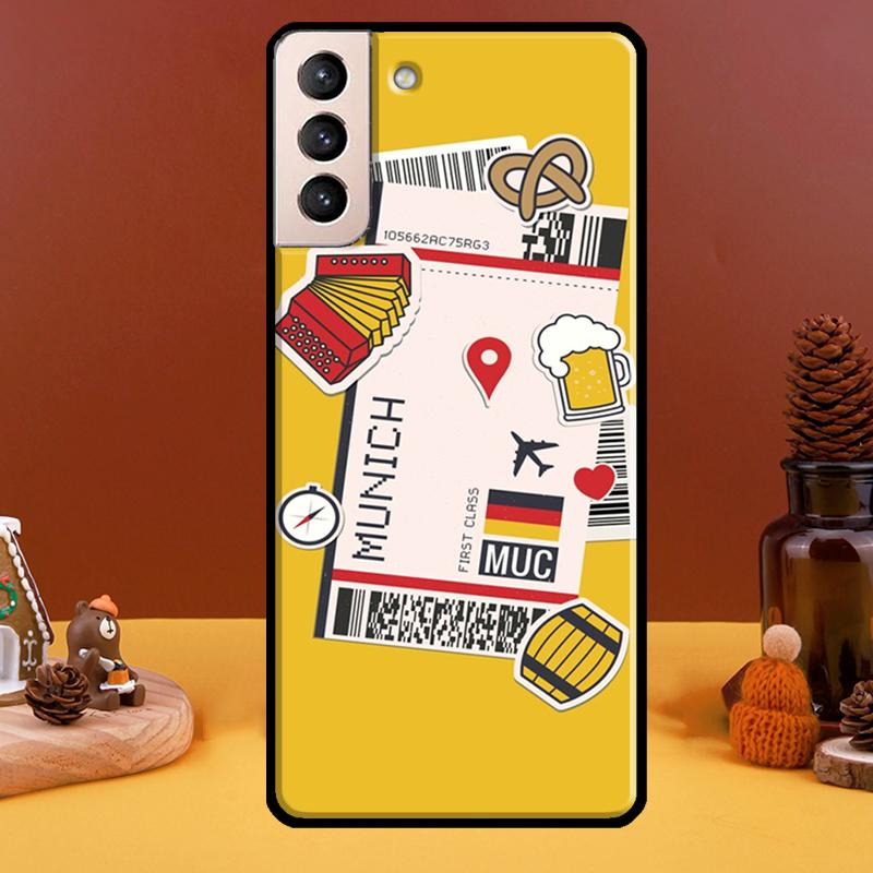 New York TOKYO Traveltickets Phone Case For Samsung Galaxy S20 FE S21 S22 Note 20 Ultra Note 10 S8 S9 S10 Plus Cover