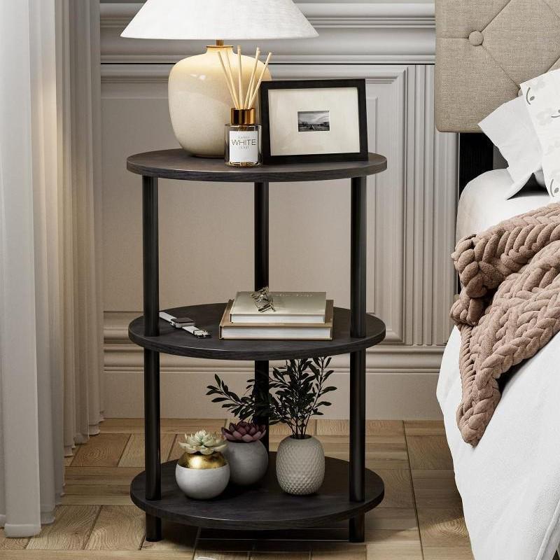 Round Edge Multi-layer Bedside and Living Room Storage Table