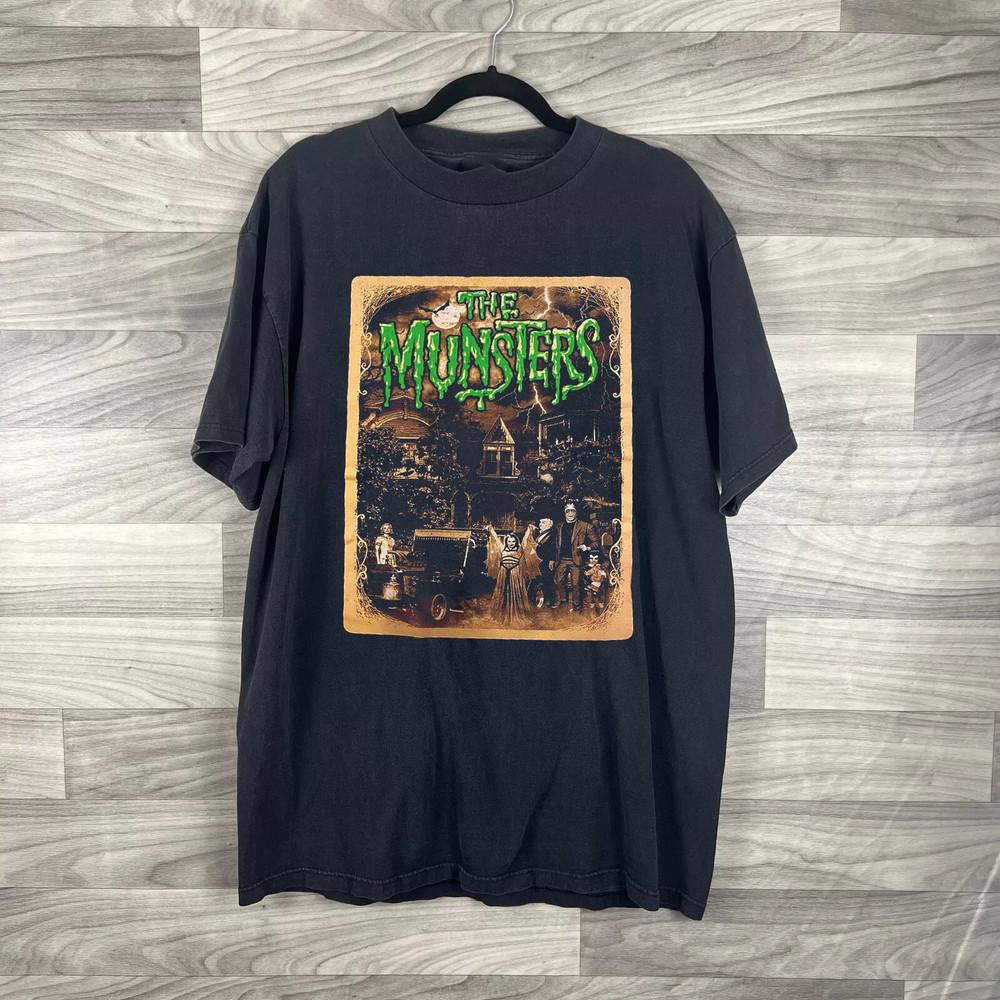 THE MUNSTERS СТРАШНЫЙ ПОДАРОК ДЛЯ ФАНАТА Полный размер S-5XL SS780 Унисекс Футболка XXXXL