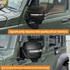 Seitenspiegelabdeckung für Suzuki Jimny 2019 2020 2021-2026 Rückspiegelkappe Zierleiste Exterieur Auto Zubehör Kohlefaser-Optik