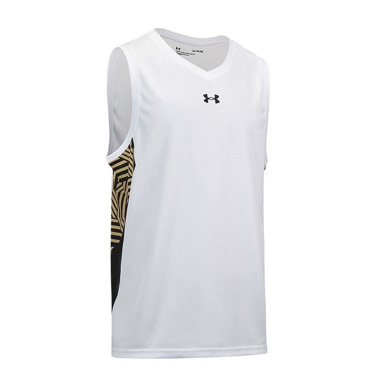 Under Armour Logo Print Knit Tank Top And Shorts Basketball Set Men Sets 23500101-100-+-21500206-001