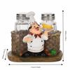 Resin Chef Seasoning Bottle Ornament Exquisite Cute Seasoning Bottle Ornament Creative Durable Chef Figurine Shaker