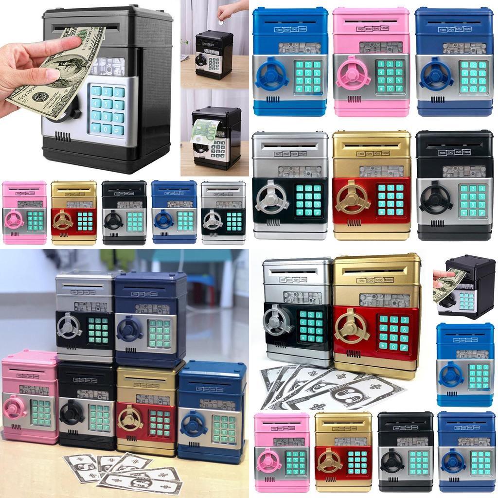 And Secure Automatic Atm Piggy Bank With Password And Sound For Kids**