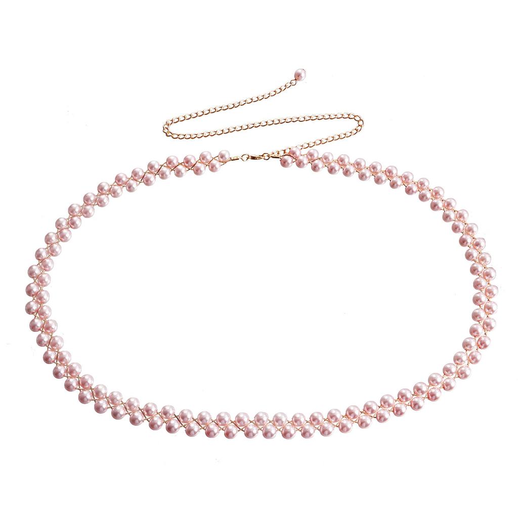 Multi-layer tassel imitation pearl waist chain Spice girl bikini beach style body chain versatile personalized belt accessories