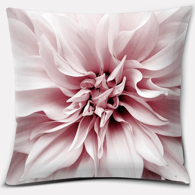 Modern Pink Flowers Series Pillow Gift Home Office Decoration Bedroom Sofa Car Cushion Cover