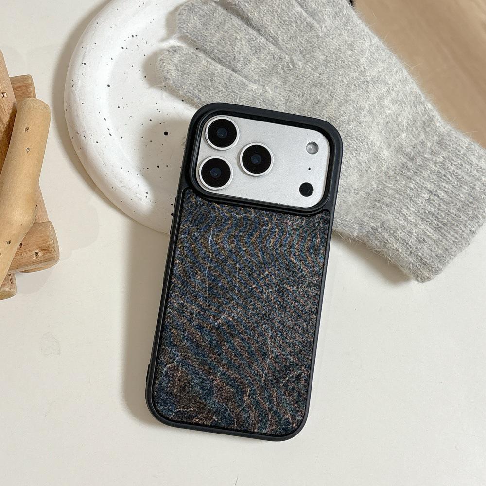 

Retro Chinese Marble Fabric iPhone 16/17 Pro Max Drop-Proof Case iPhone 16 Pro