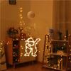 Christmas Window Hanging LED Light Suction Cup Stars Snowflake Bell Decoration Shop Window Glass Atmosphere Scene Christmas Eve