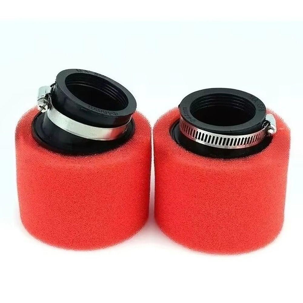 1Pcs Black Red Foam Air Filter 35/38/40/42/45/48mm Straight Elbow Dirt Pit Parts Universal Sponge Cleaner Air Filters 7
