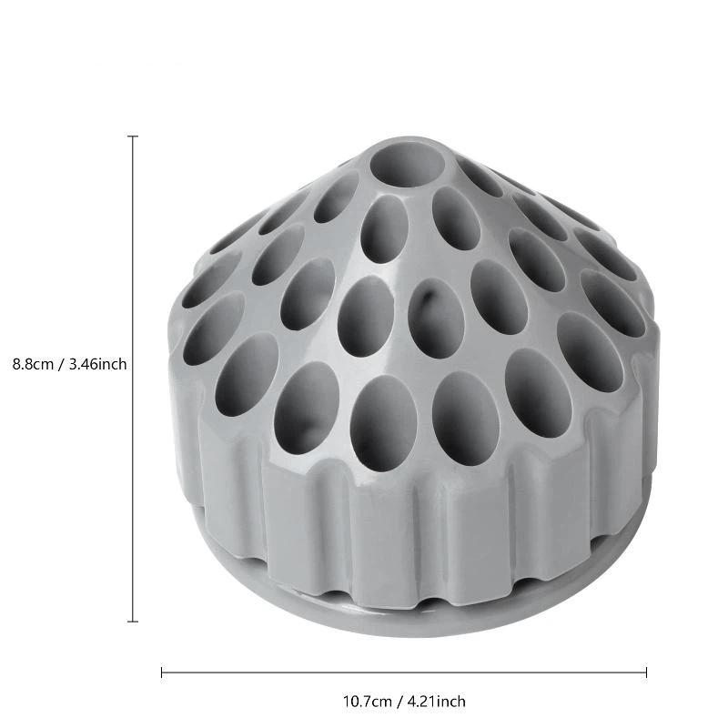 360 Degree Rotating Drill Bit Storage Box - Professional Engraving Burr Organizer Rotary Tool Case For Jewelry Making Workshop
