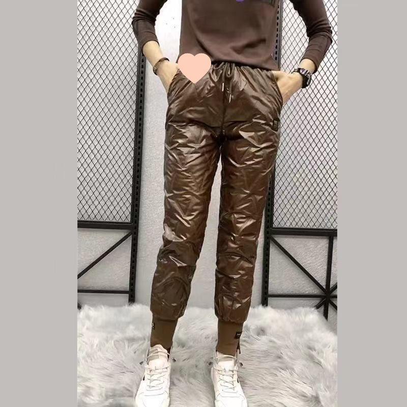 Women's High-Waist Winter Harem Pants - Slimming, Casual, Warm, Loose Fit