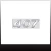 1pcs For q333 107 407 Lettering Sticker Car Badge Logo 3D Metal Trunk Emblem Decoration Accessories Decorative Styling 333q