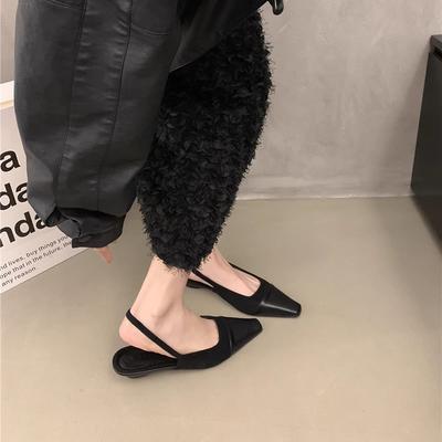 2025 Frühling Neue Damen Sandalenschuhe Mode Flach Slipper Damen Slingback Schuhe Frauen Niedriger Absatz Outdoor Kleid Mules Pumps