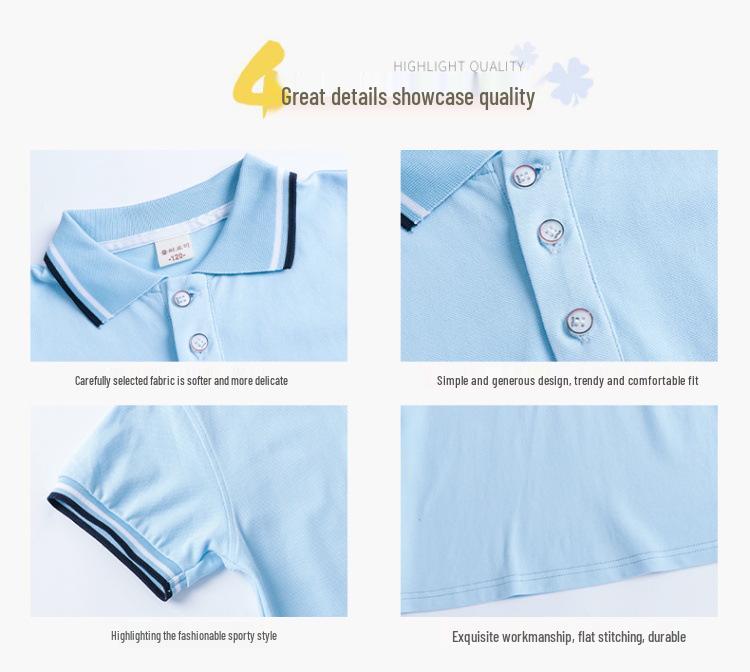 British Style Summer Kids' School Uniform Set - Boys & Girls Two-Piece Performance Wear