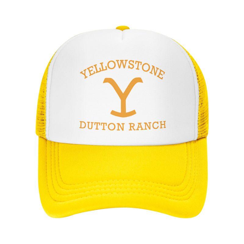 Yellowstone Dutton Ranch Graphic Print Mesh Baseball Cap Unisex Hip Hop Adjustable Snapback Hat Summer Casual Sun Visor Hats