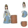 Pen Holder Ancient Beauty Cartoon Animal Desk Decor Makeup Brush Elegant for Countertop