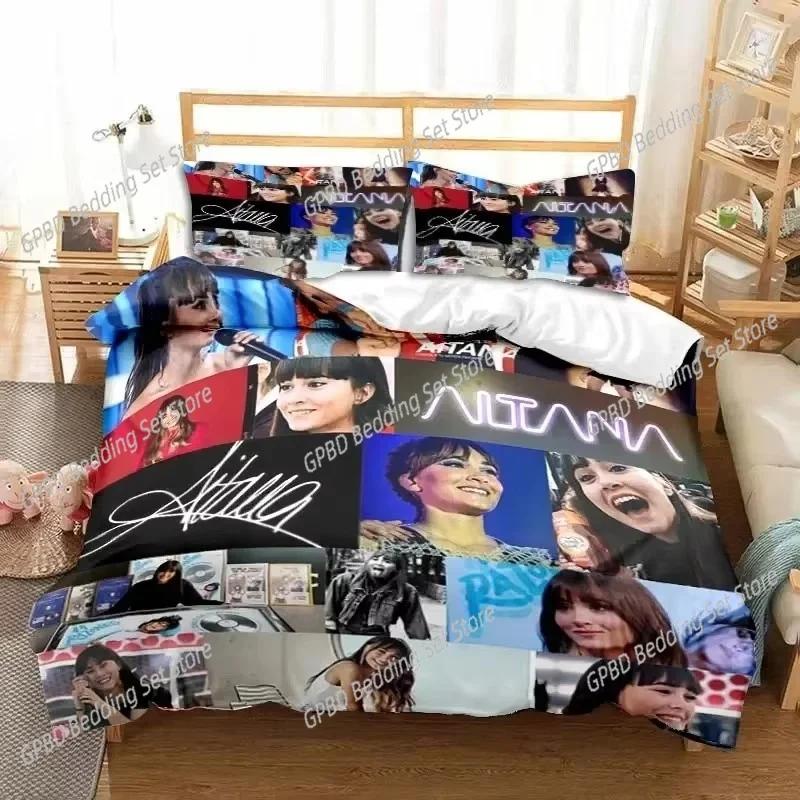 Spanish Singer Aitana Ocana Bedding Set Duvet Cover Bed Set Quilt Cover Pillowcase Comforter King Queen Size Boys Adult