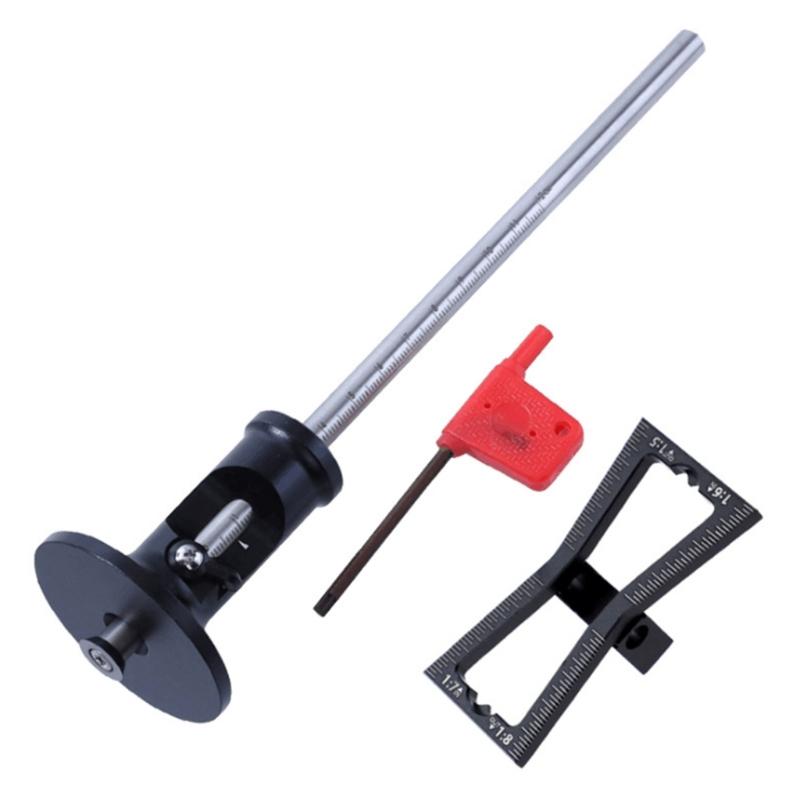 

European Style Unique 0-120mm Range Accuracy Wheel Marking Gauge Scriber Marking Tools A Set of 4 Pcs Metal 1