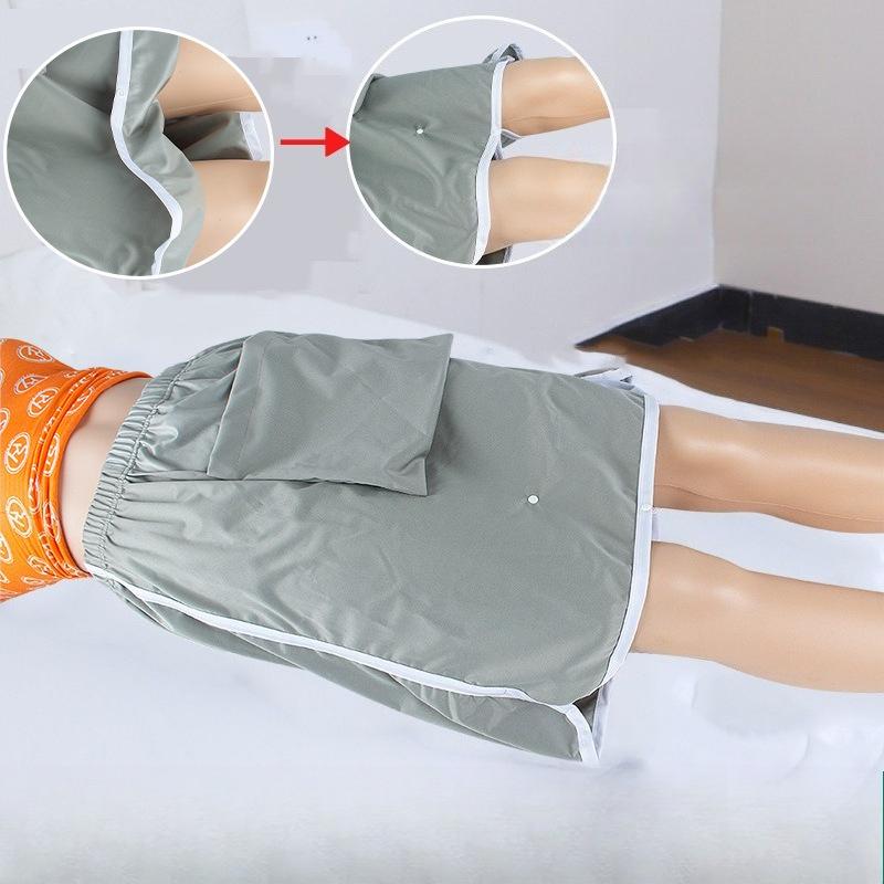 Adult Waterproof Incontinence Skirt Washable Urine Guard Bedding Protector Menstrual Apron