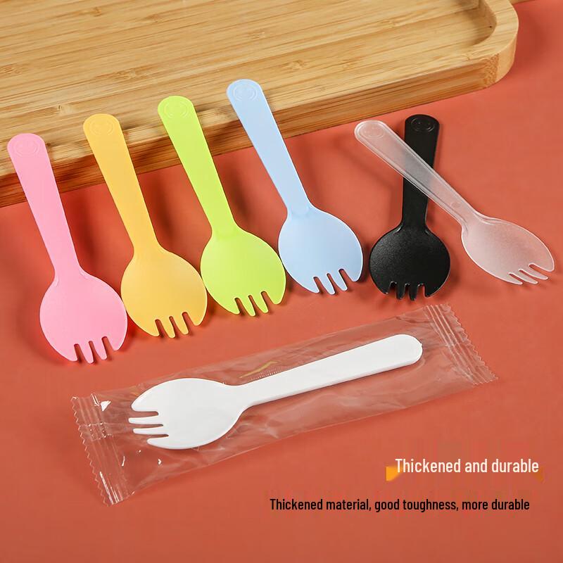 Disposable Black Plastic Forks & Spoons, 1000-count