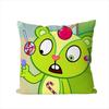 Happy Tree Friends Pillow Case For Car Sofa Decorative Home Doublesided Print Plush Square Throw Pillow Cushion Cover