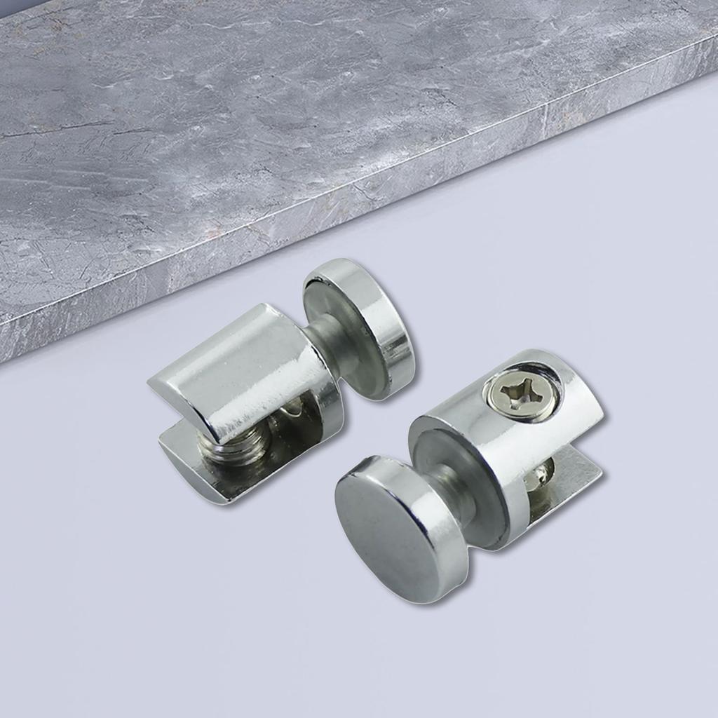 Glass Clamp Holder Bracket Metal Fix Clamp for 10-12mm Thick Glass Adjustable Shelves Corner Bracket Glass Support Plate
