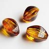High Gloss Transparent Amber-Look Rhombus Beads for DIY Jewelry Making