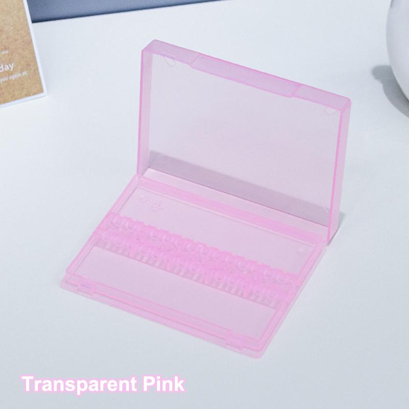 14 Holes Nail Drill Bits Storage Box Nail Grinding Head Holder Stand Portable Manicure Organizer Storage Box