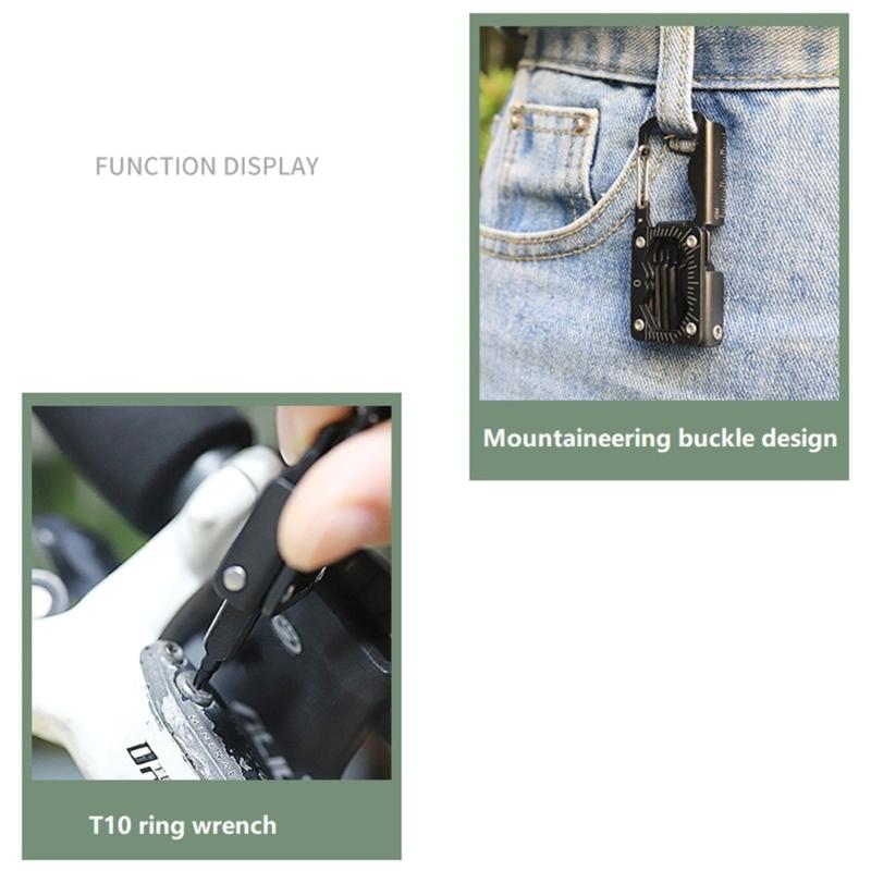 Portables Stainless Steel Multitool With Hexagonal Flat Phillip Screwdriver for Convenient Use and Storage