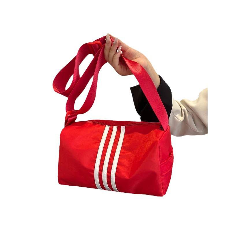 

Нишевая сумка кроссбоди Niche Toast 2024 в спортивном стиле: Полосатая сумка через плечо с несколькими карманами