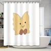Cute Fish Shower Curtain Waterproof Bathroom Decor Ocean Theme Backdrop Washable Fabric For Kids Room