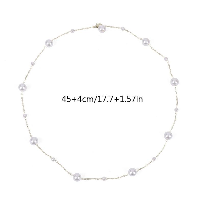 1pc Imitation Pearl Women's Necklace, Niche Light Luxury Necklace, Versatile, Adjustable Size Women's Necklace Gift