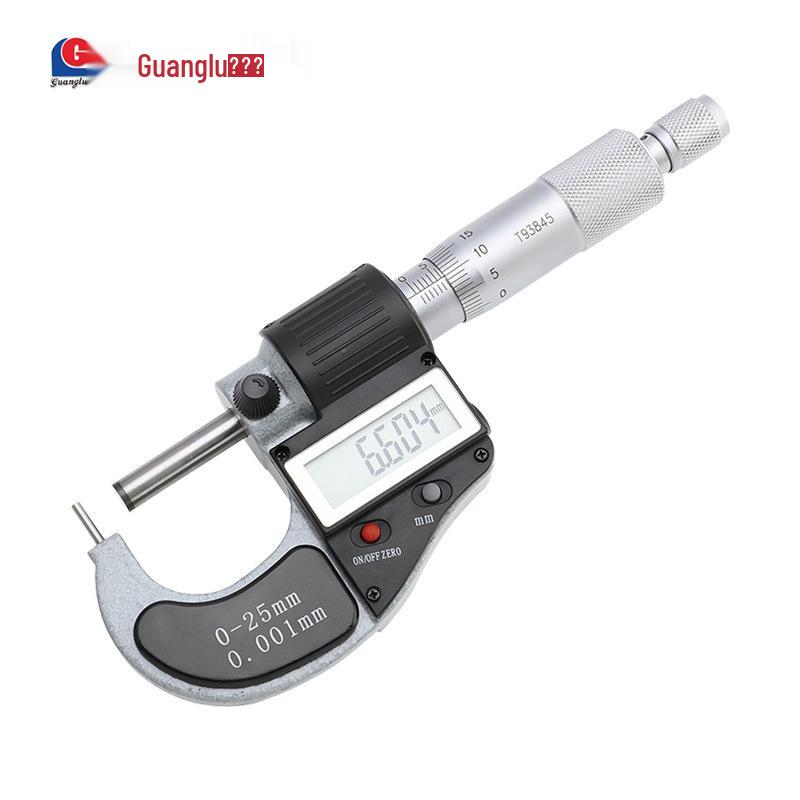 Guilin Guanglu Tube Wall Thickness Micrometer 0-25mm Spherical Head, Single/Double Column Type