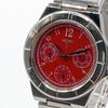 Used 439 SEIKO LUKIA Watch Quartz Battery Replaced Red Dial