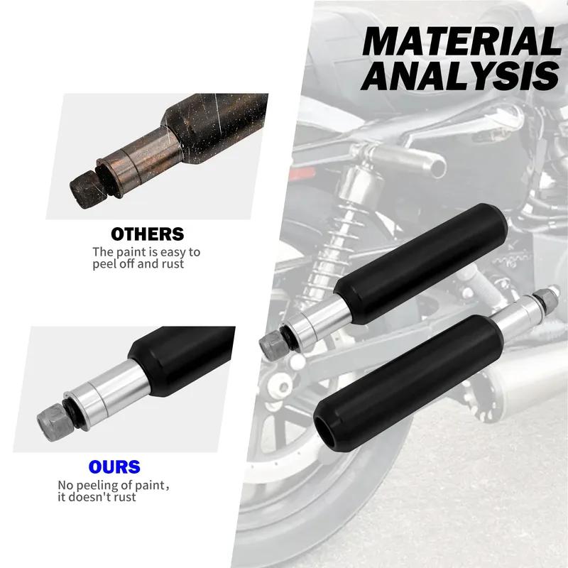 Motorcycle Upper Shock Mount Frame Sliders Falling Guards Protector For Harley Dyna Low Rider 2006-2017 Sportster XL 883 04-2022