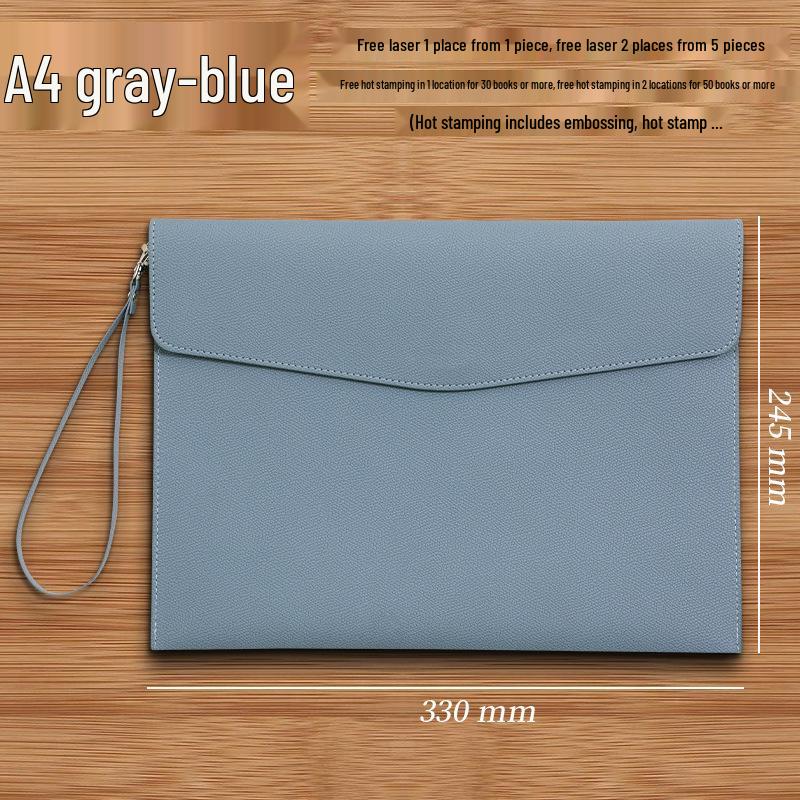 Custom A4 Lychee Grain Document File Bag and Briefcase