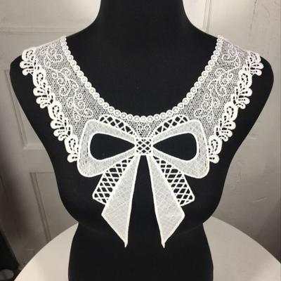 Handmade Lace Neckline Embroidered Clothing Applique DIY Clothing Patches  Sewing