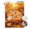 Pearl Painting Kit Sleeping Fox DIY Home Decoration Painting