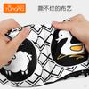 Newborn Single Color Black And White Enlightenment Visual Cloth Book Three-Dimensional Tear Can Not Be Torn With Sound Paper Early Education Toys