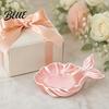 Fishtail Design Tray Pearlescent Elegant Tray Capacity Large Jewelry Storage Groove Design 3D Printing Desktop Ornament for Rings